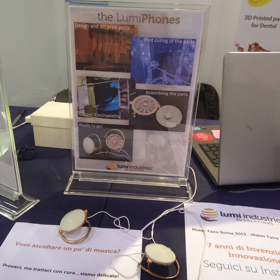 Lumiheadphones at Maker Faire Rome