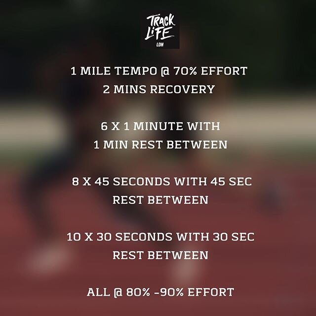 We may be away from the track right now.... but just remember you can stay in touch with your speed anytime anywhere!

Here&rsquo;s another interval session that will spice up your week 🔥

Tag a teammate who you want to see take this on. And let us 