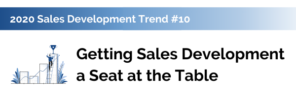 getting sales development a seat at the table