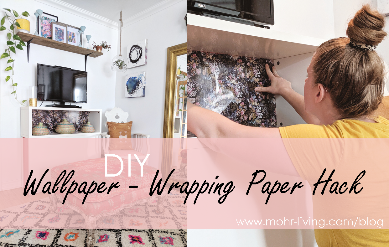 How to Hang Wrapping Paper as Wallpaper  The Homes I Have Made