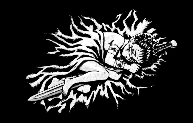From the Golden Age, chapter one. Kid Guts finds solace in his sword. He’s been fighting for a long, long time.