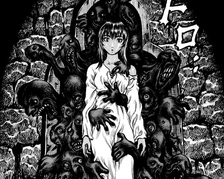 Miura really puts Casca through the ringer in Conviction, but her expression rarely changes from this.