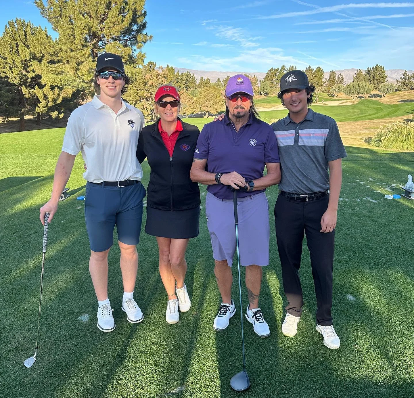 Another year, another great charity golf event hosted by our Coachella Valley @firebirds 

Shown: Firebirds 8 Cale Fleury w/ Del&rsquo;s Flooring Diana, Jay &amp; Tyler! 

LET&rsquo;S GO FIREBIRDS!!!

@fuegofirebirds
@cfleur4