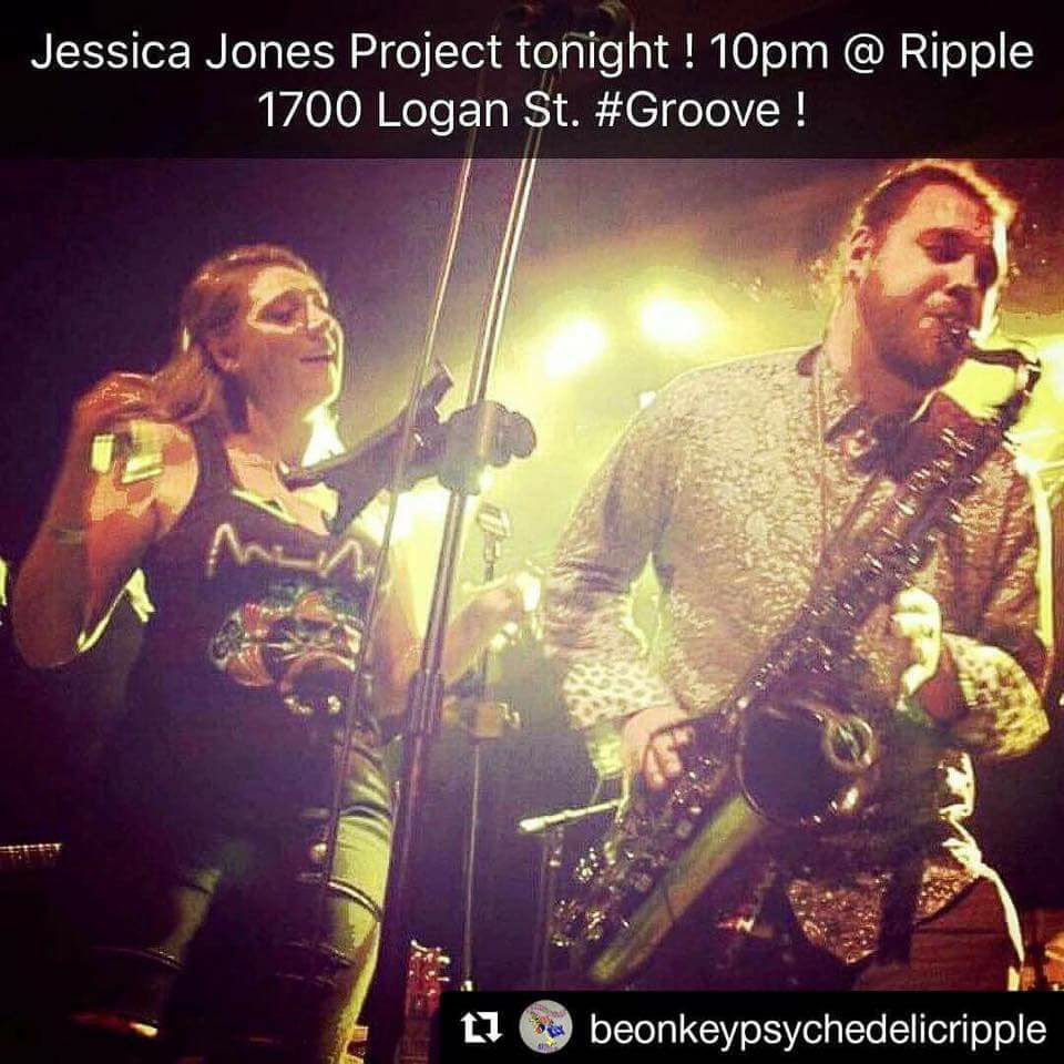 "Give it to Me Baby" Jessica Jones Project at Be On Key Psychedelic Ripple 4.21.17