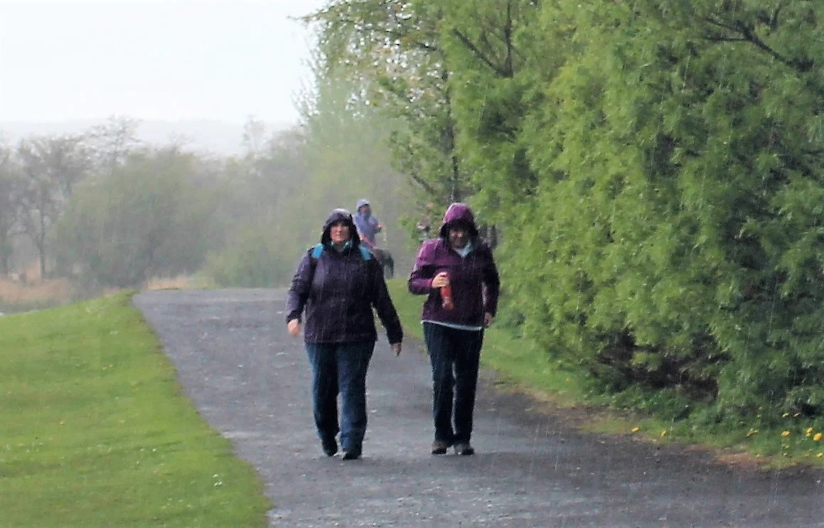 Mo and Carol “enjoying the weather”