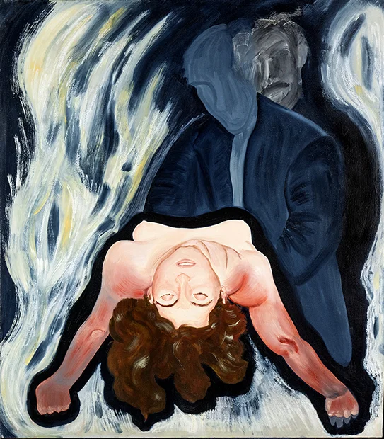 Sacrifice- Orpheus & Eurydice  1990  oils/canvas  52 x 44" 