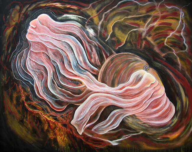 Unveiling-  2009  oils/canvas  48 x 60"