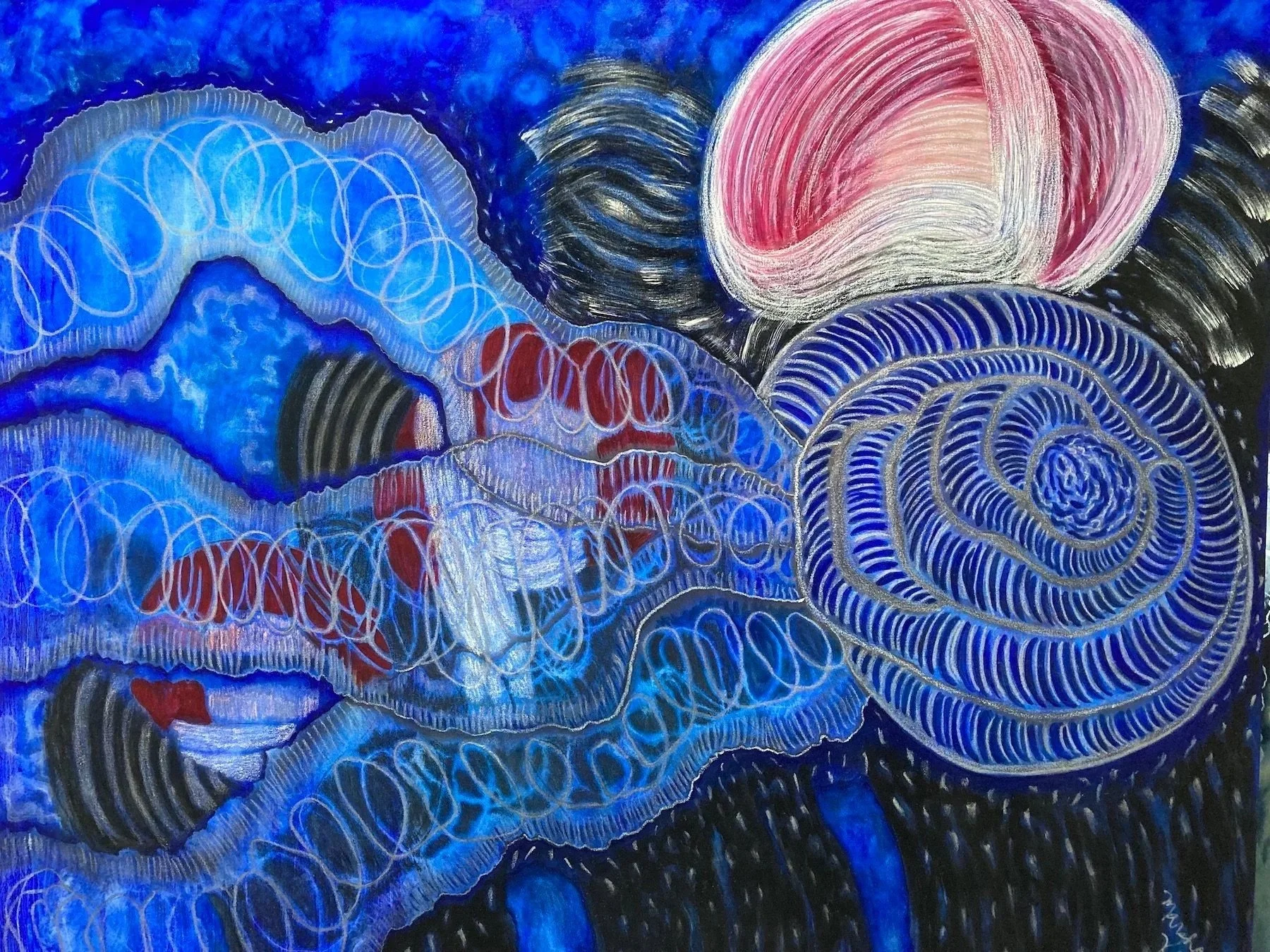 Bodyscape #4- Unwinding Dream 2017 oils/canvas 60 x 72."