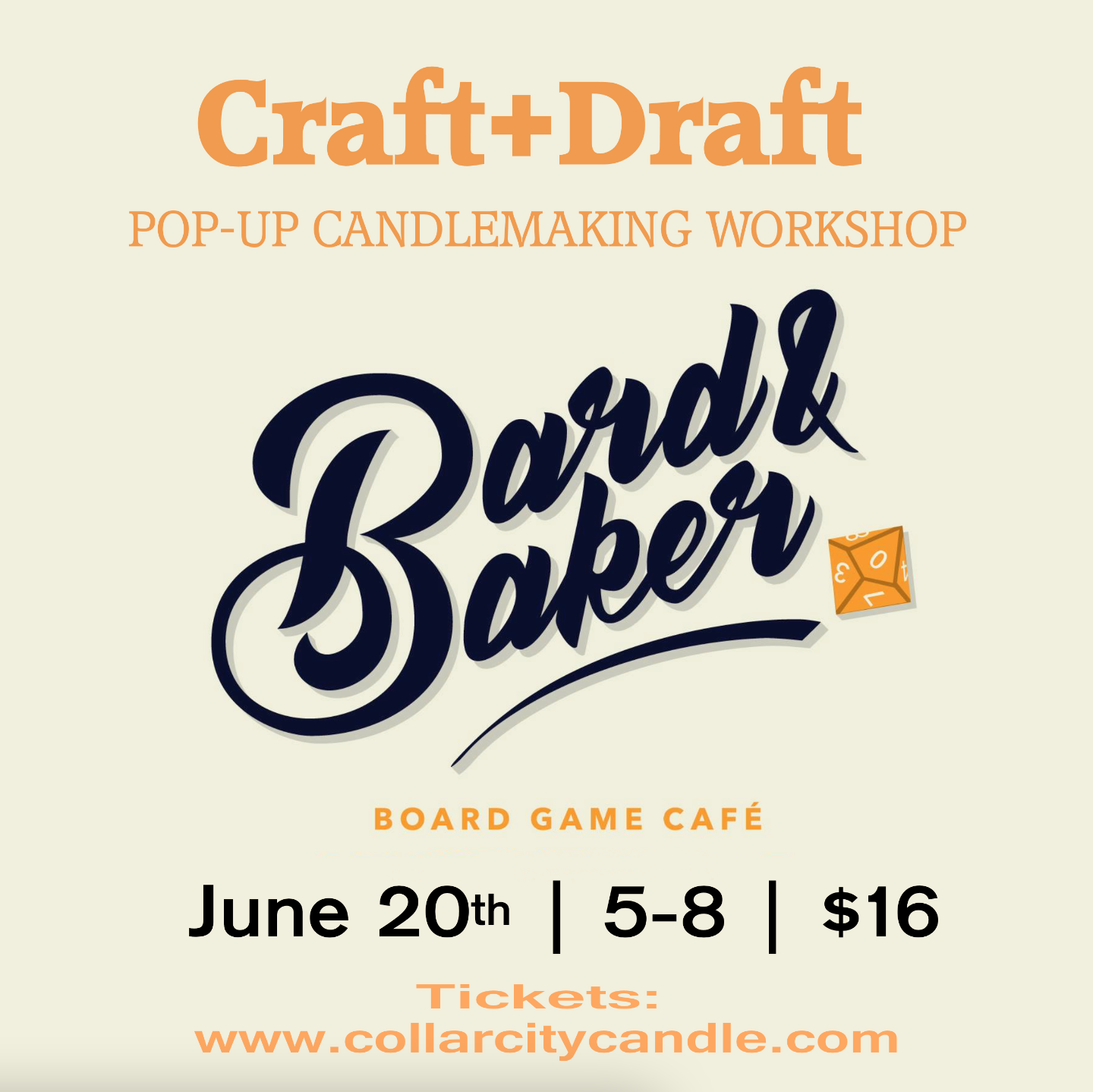 Collar City Candle Craft + Draft: A Candle-making Workshop!