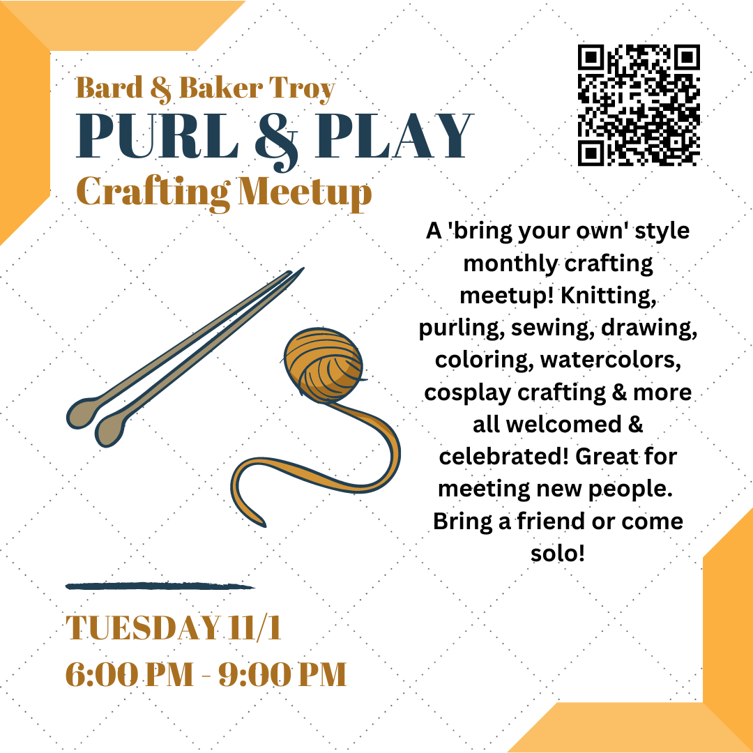 Purl & Play Crafting Meetup