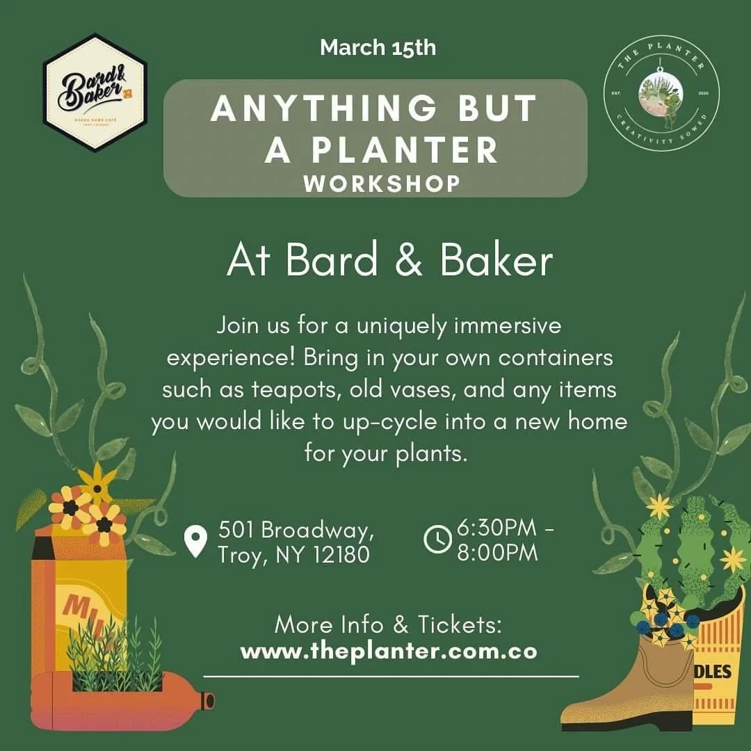 Anything But A Planter: A Plant & Sip Workshop