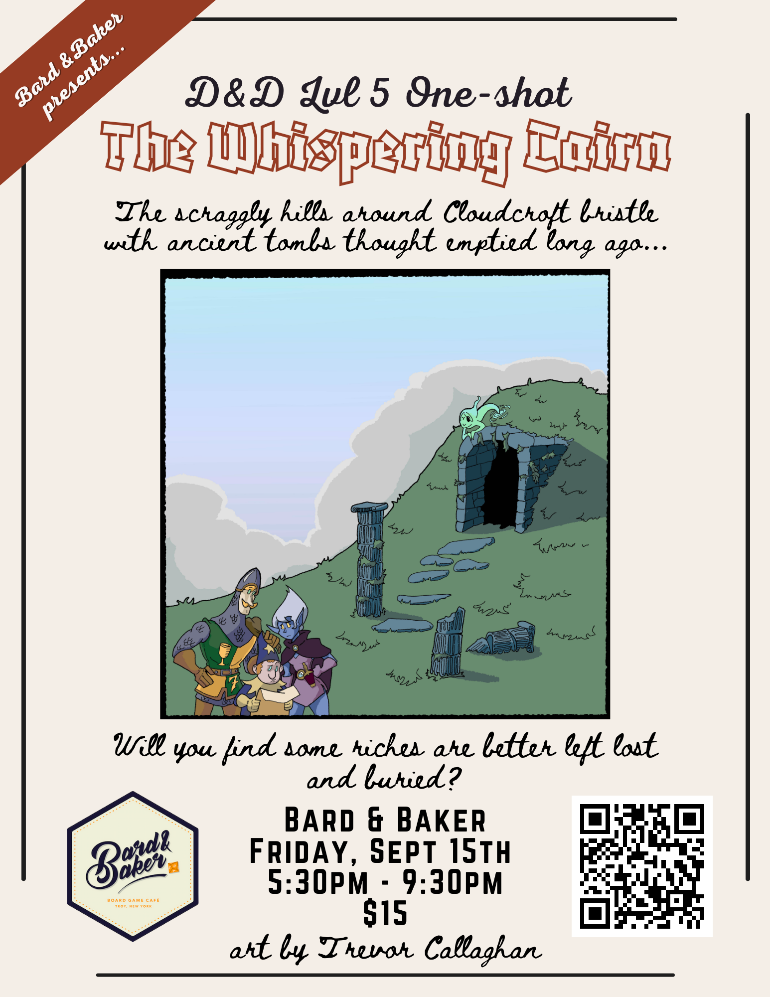 D&D Lvl 5 One Shot: The Whispering Cairn