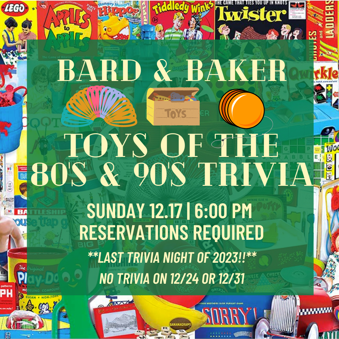 Toys of the 80s & 90s Trivia Night