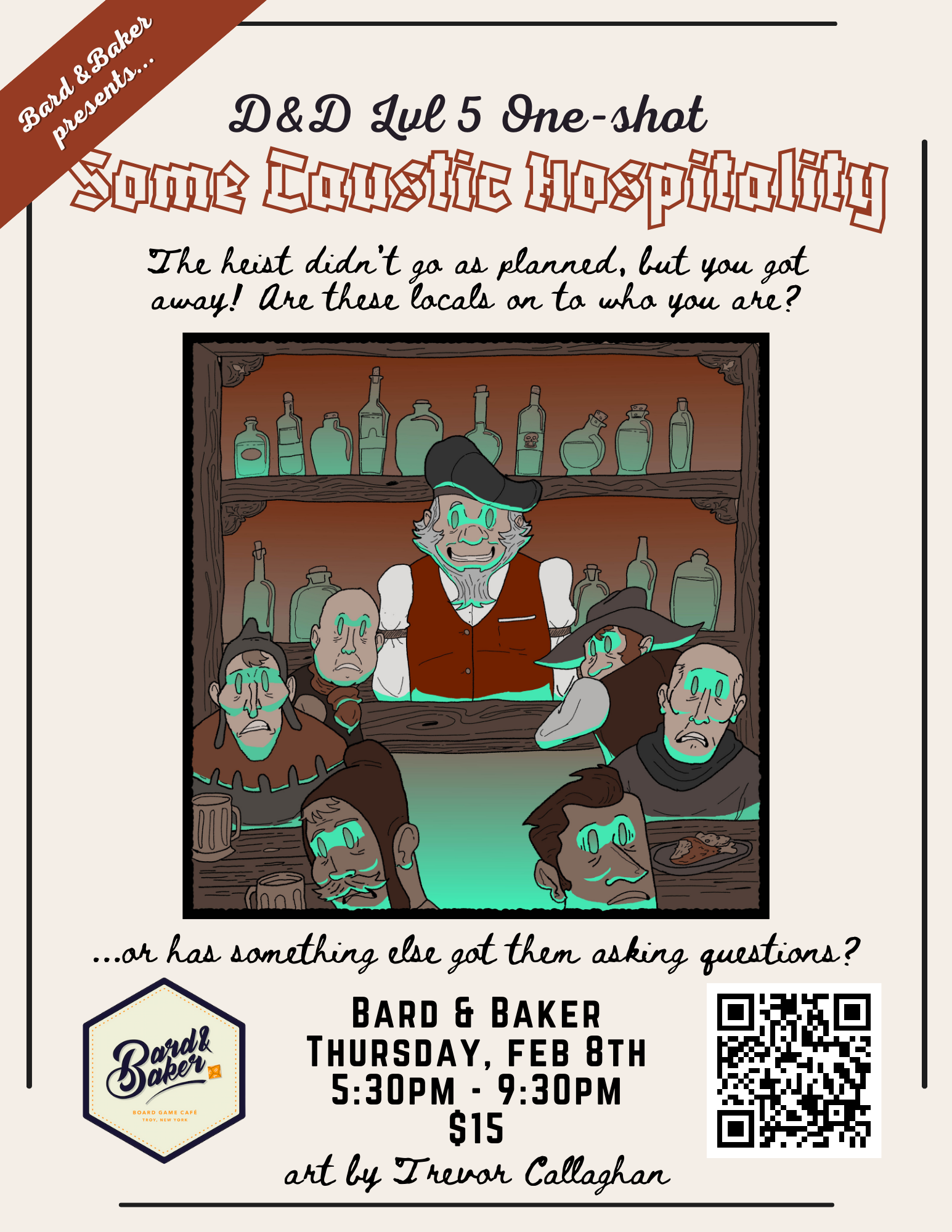 D&D Lvl 5 One Shot Adventure: Some Caustic Hospitality