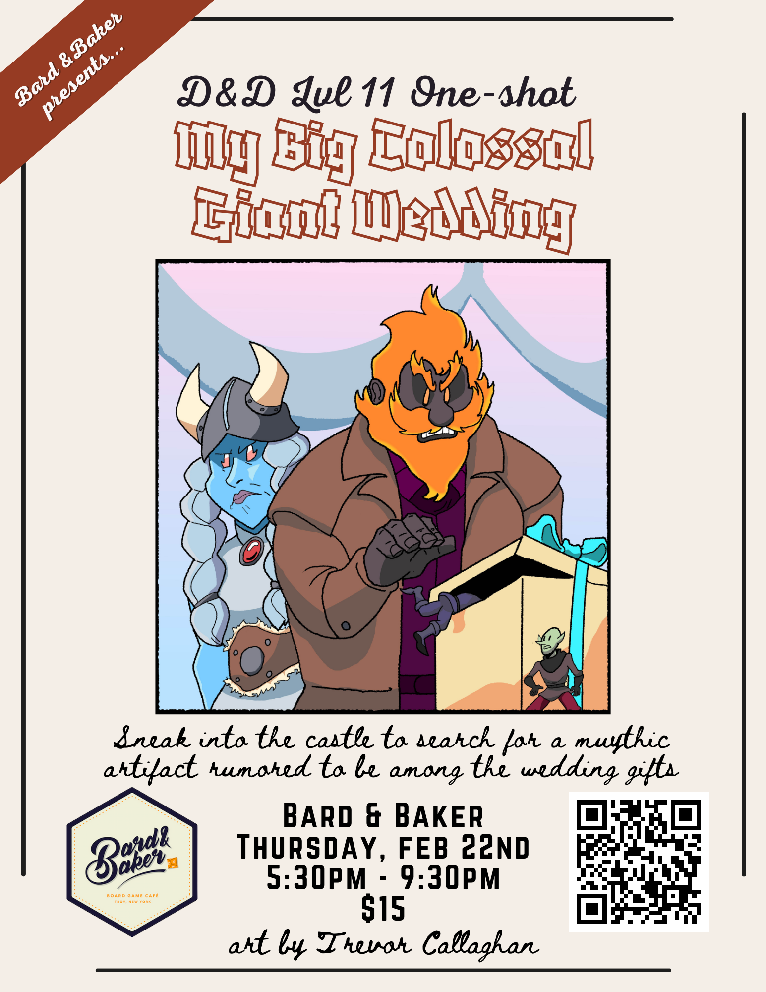 D&D Lvl 11 One Shot Adventure: My Big Colossal Giant Wedding