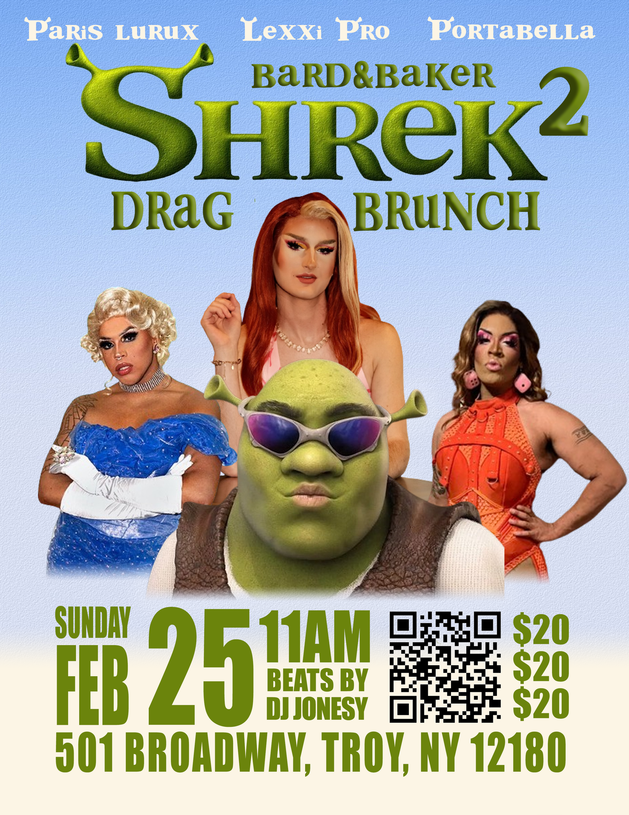 Shrek 2Drag Brunch by Typhoid Mary