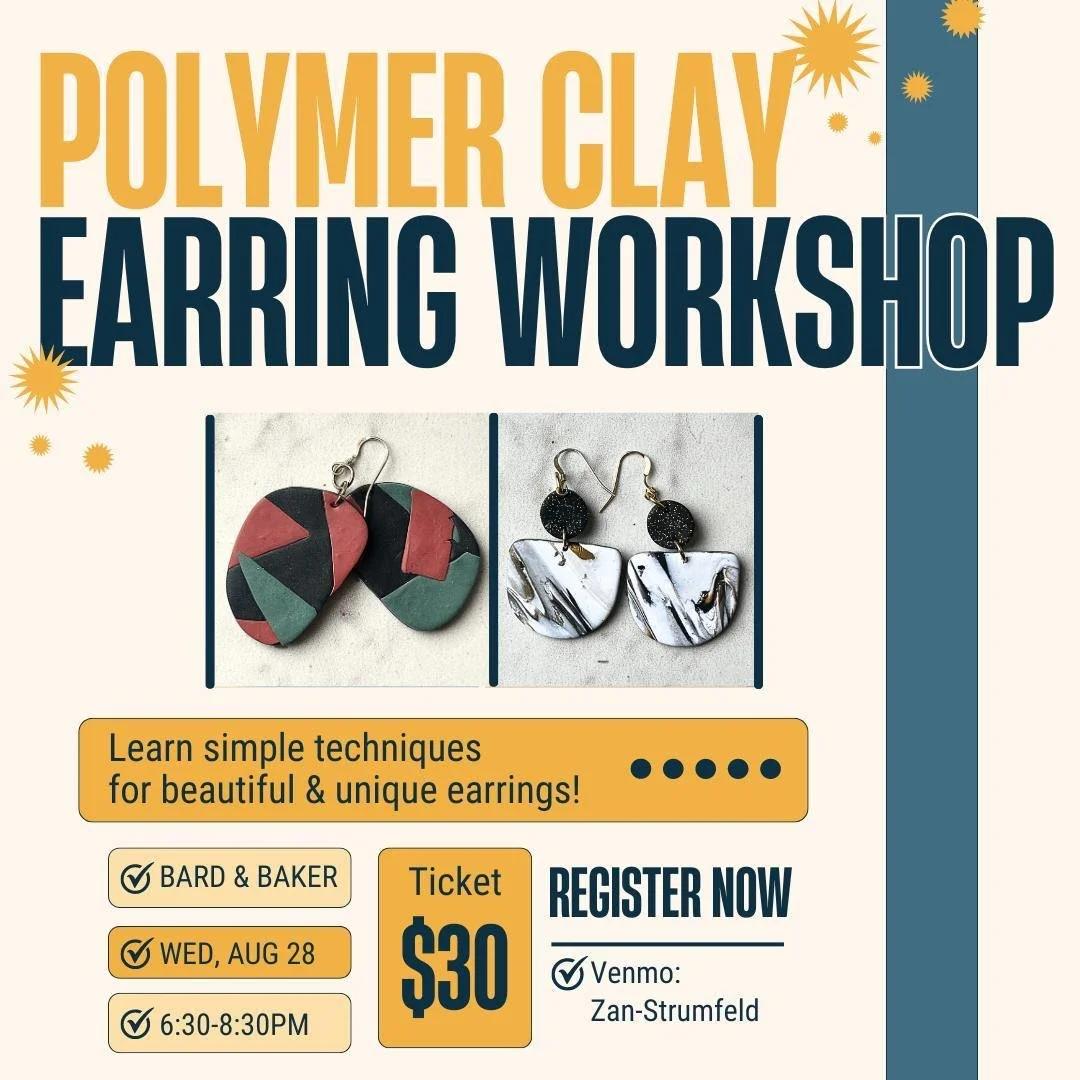 Polymer Clay Earring Workshop