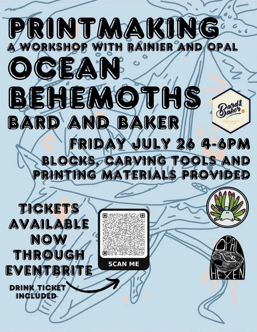 Ocean Behemoths Printmaking Workshop