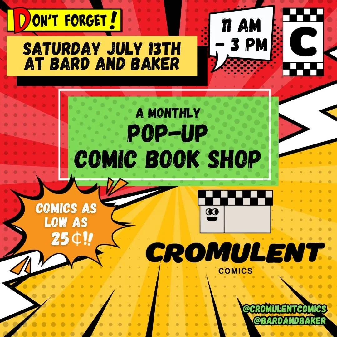 Cromulent Comics Comic Book Pop Up Shop