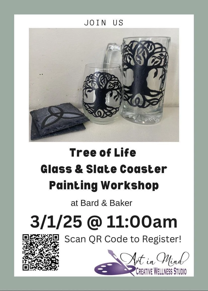 Tree of Life Glass & Slate Painting Workshop with Art in Mind