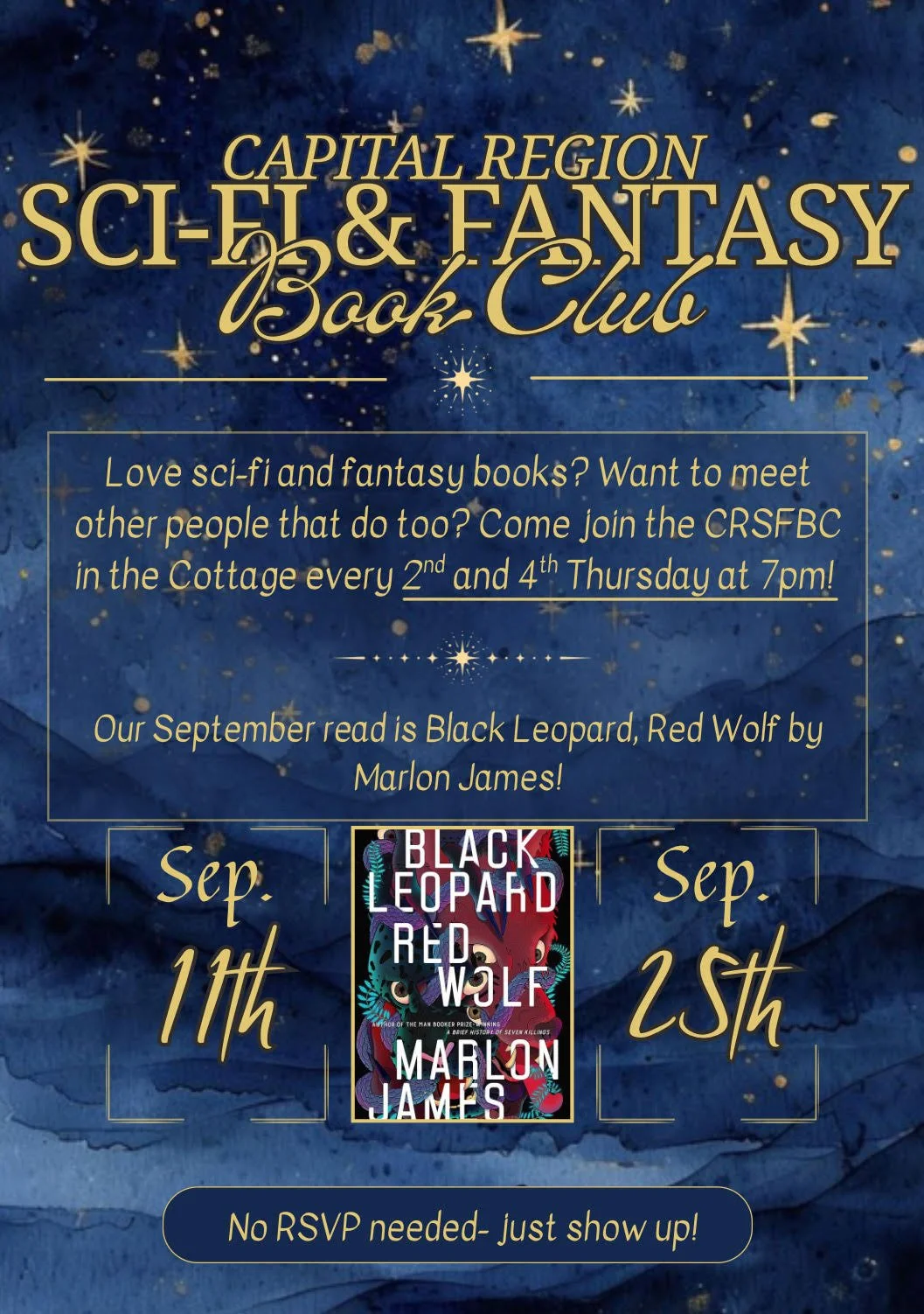Capital Region Sci-Fi & Fantasy Book Club Meetup