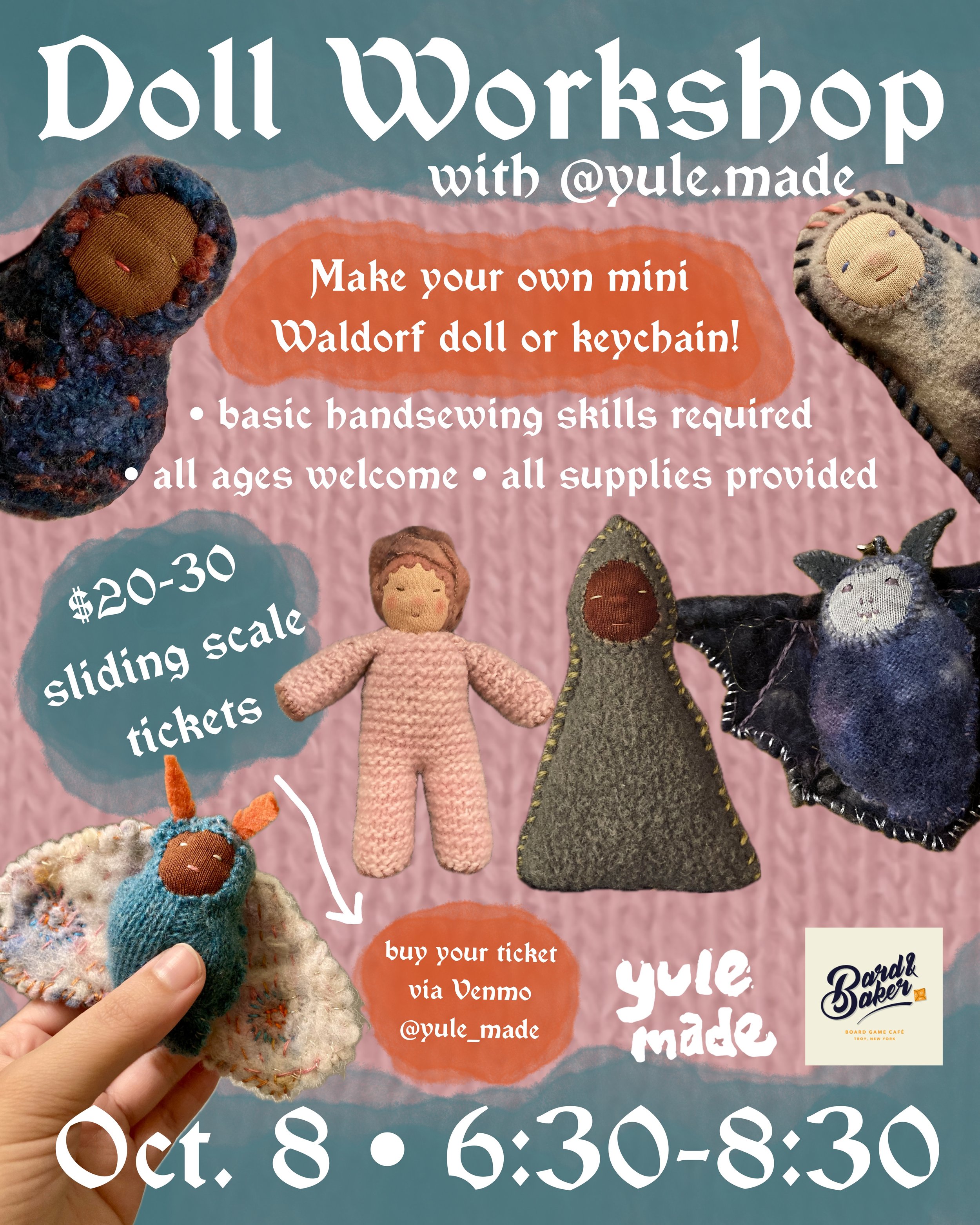 Mini Waldorf Doll Making Workshop with Yule Made
