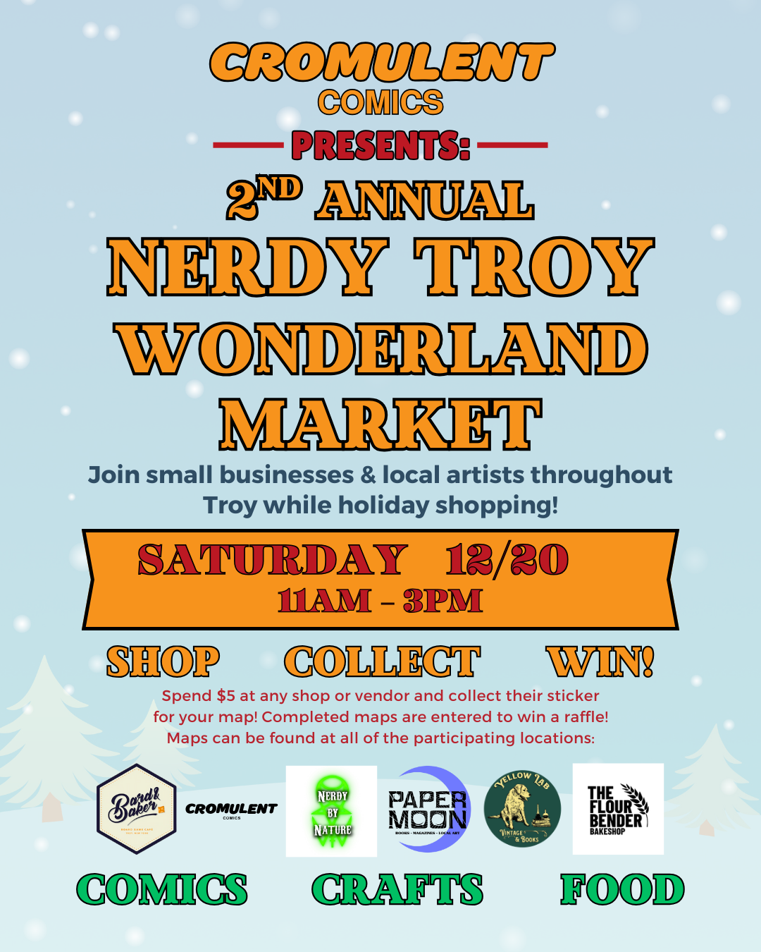 2nd Annual Nerdy Troy Wonderland Market by Cromulent Comics