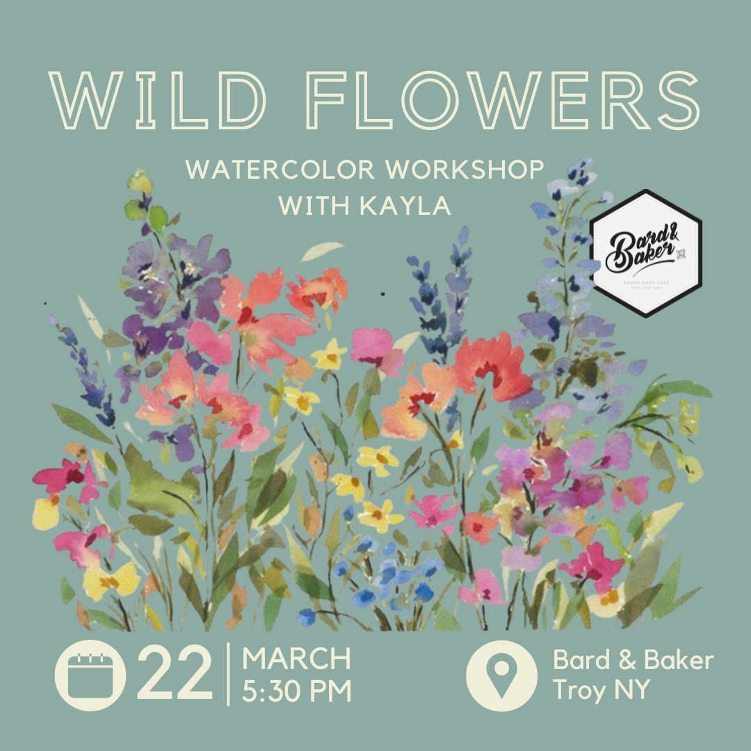 Wildflower Watercolor Workshop with Kayla Jolin