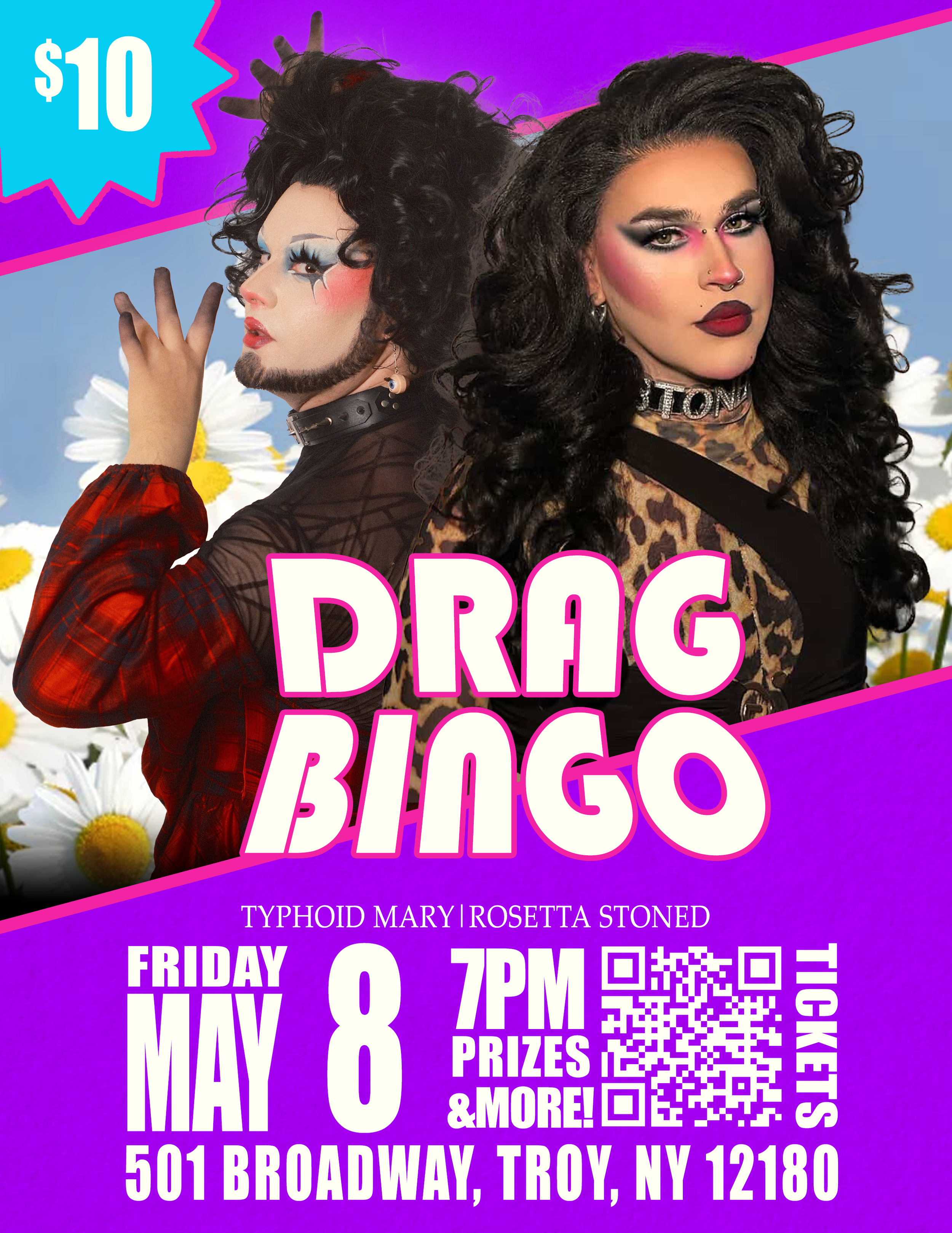 Drag Bingo with Typhoid Mary and Rosetta Stoned 