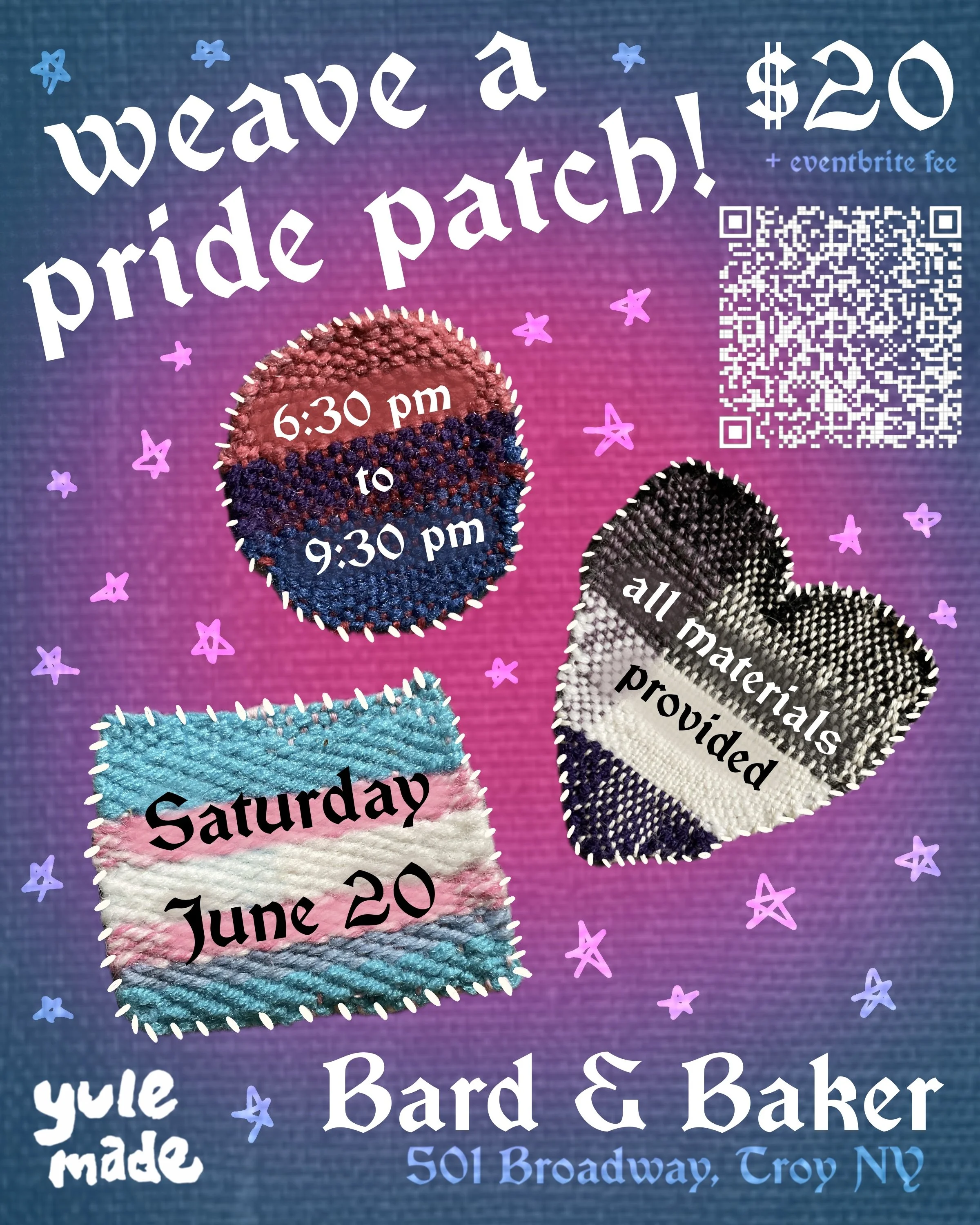 Pride Patch Workshop w/Yule Made 