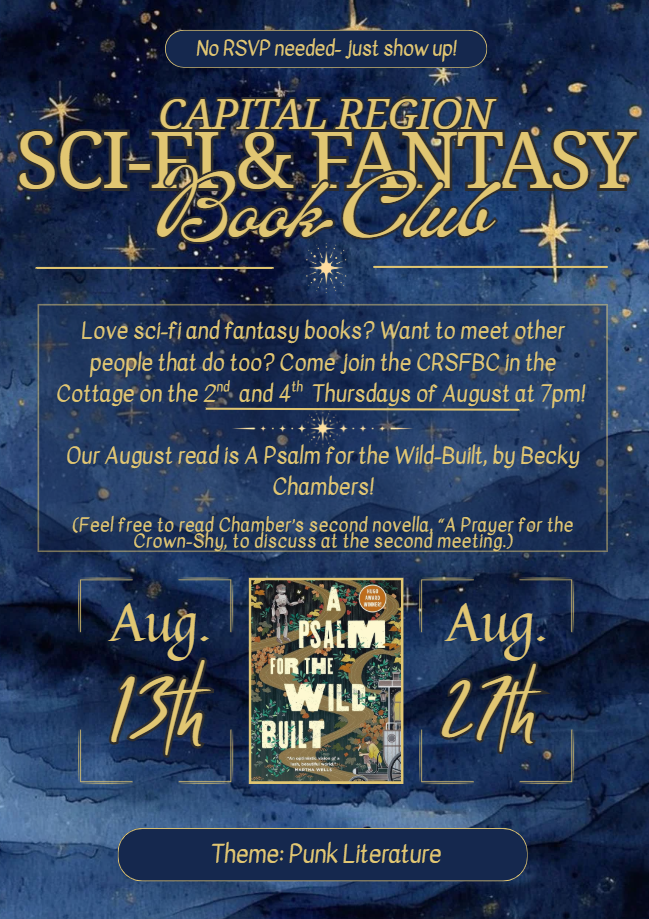 Capital Region Sci-Fi &amp; Fantasy Book Club - "A Psalm for the Wild-Built" 