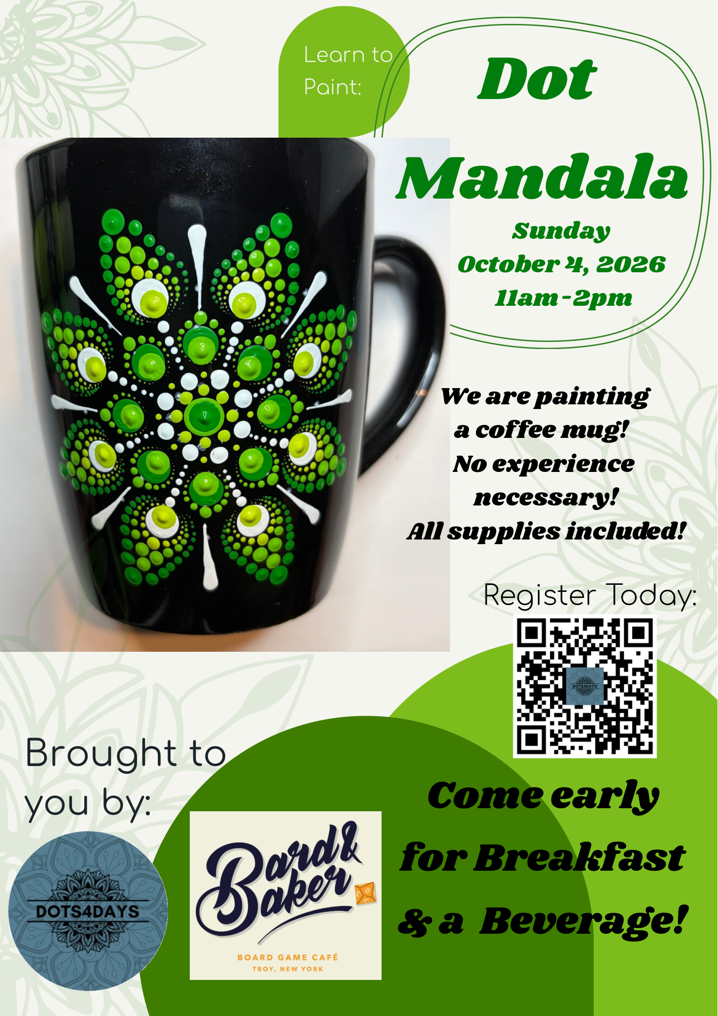 Coffee Mug Mandala Painting w/ Dots4Days