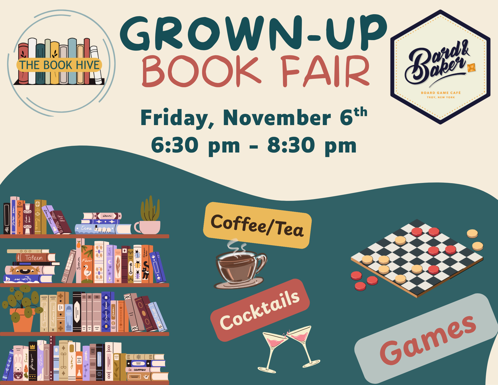 Grown-Up Book Fair w/ The Book Hive