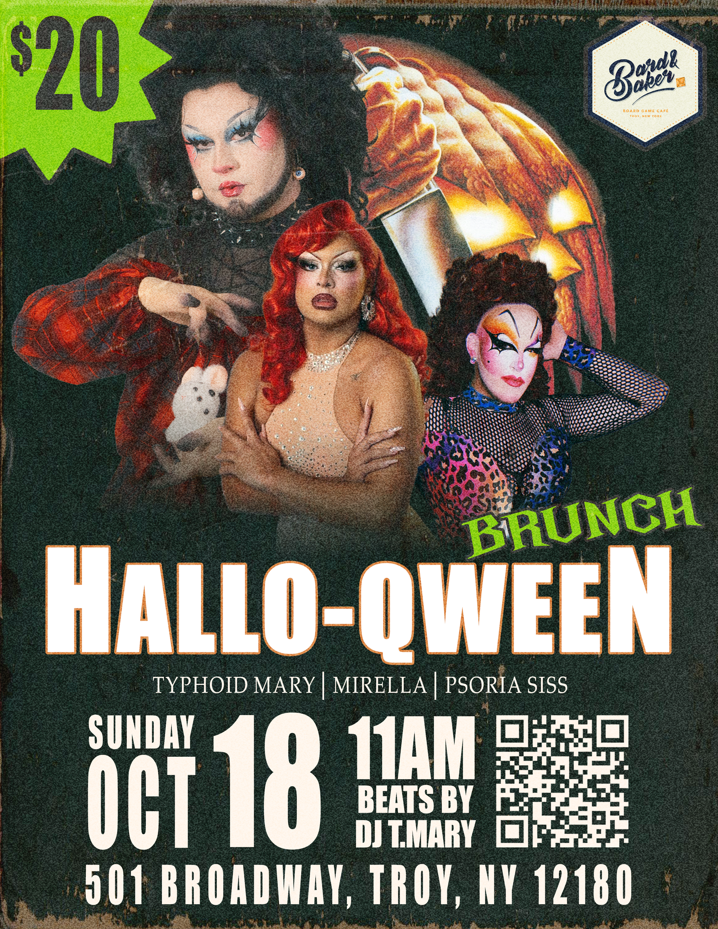 TYPHOIDS TAKEOVER: Hallow-Qweens Brunch @ Bard&Baker