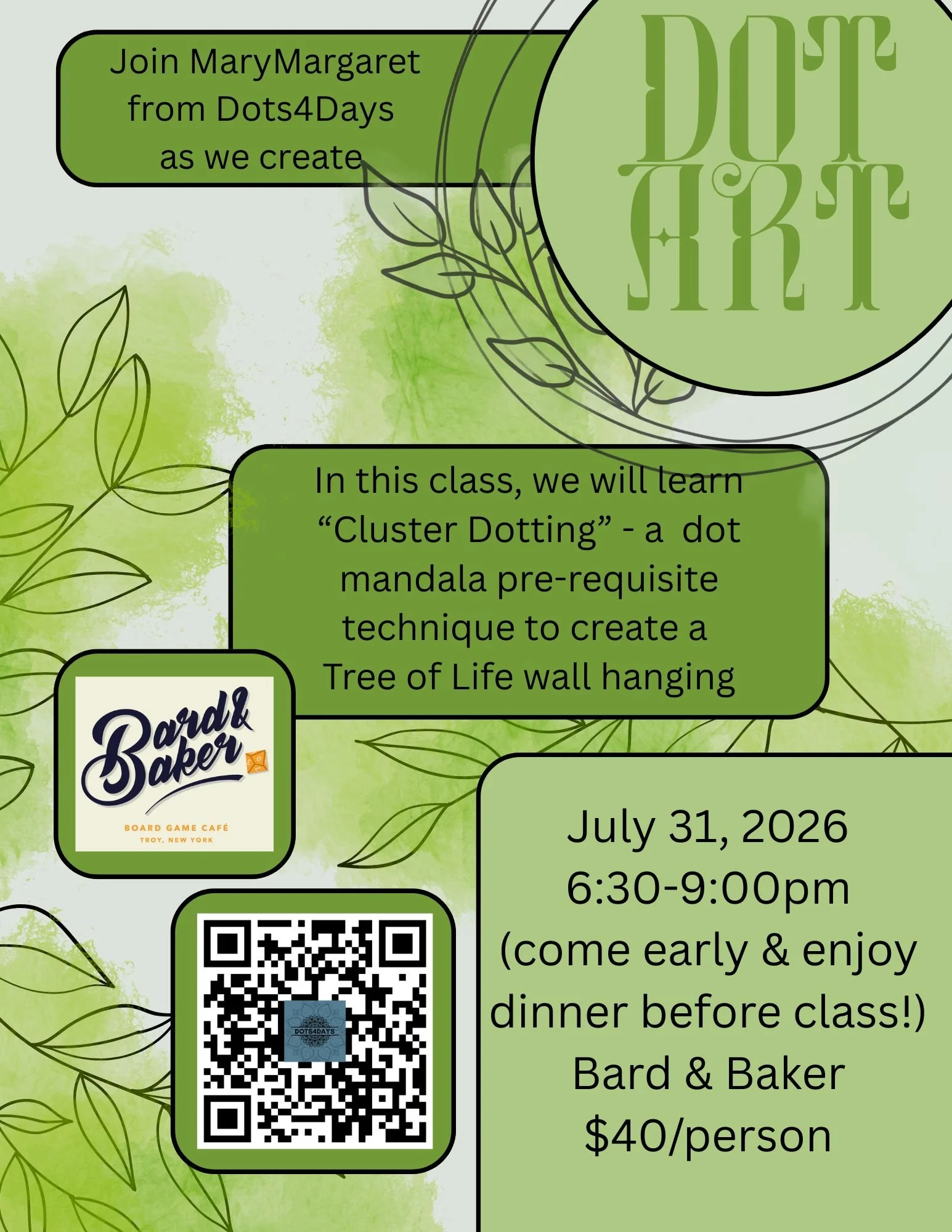 Tree of Life Mandala Dot Art Workshop w/ Dots4Days