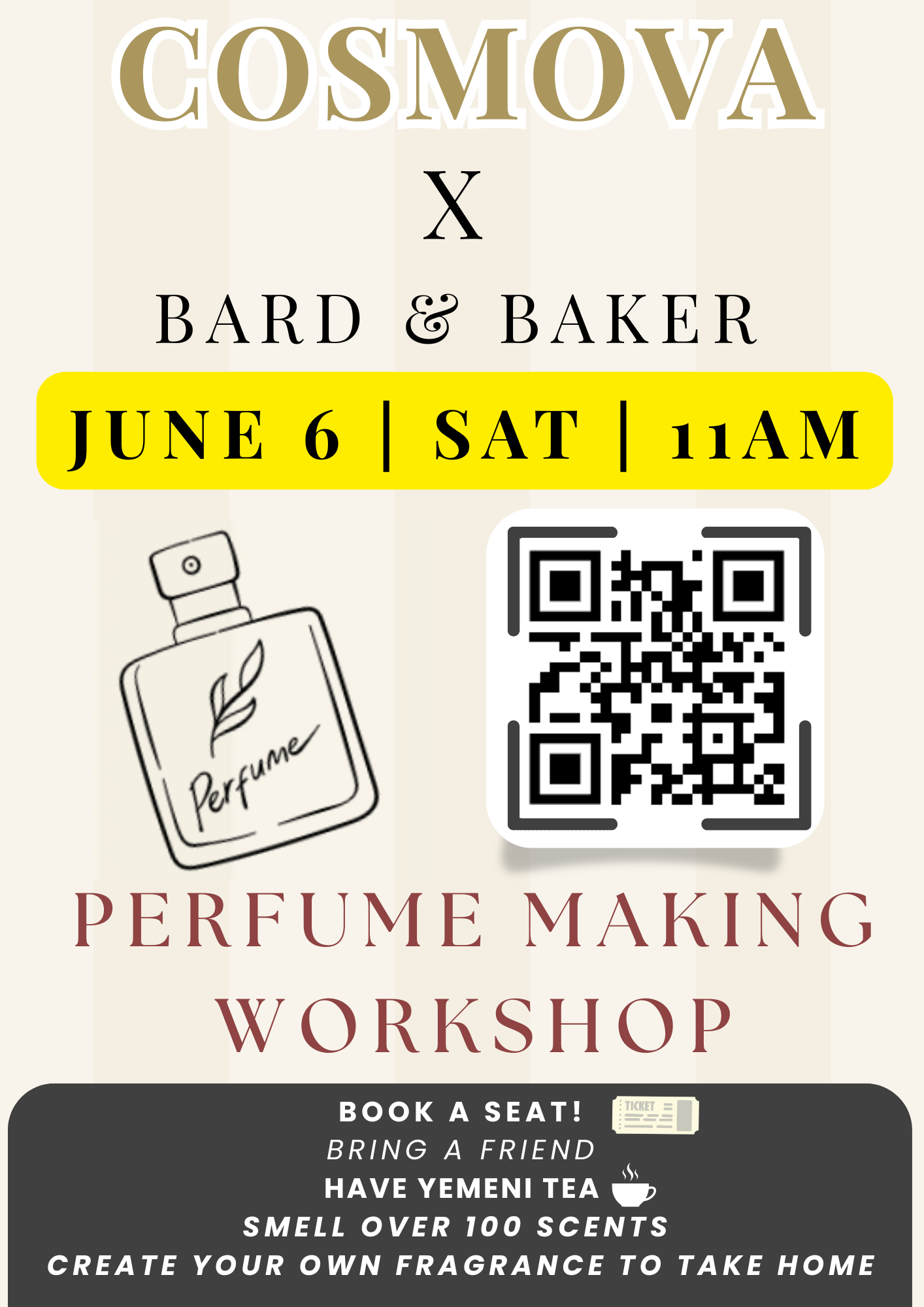Signature Scent Perfume Workshop w/ COSMOVA