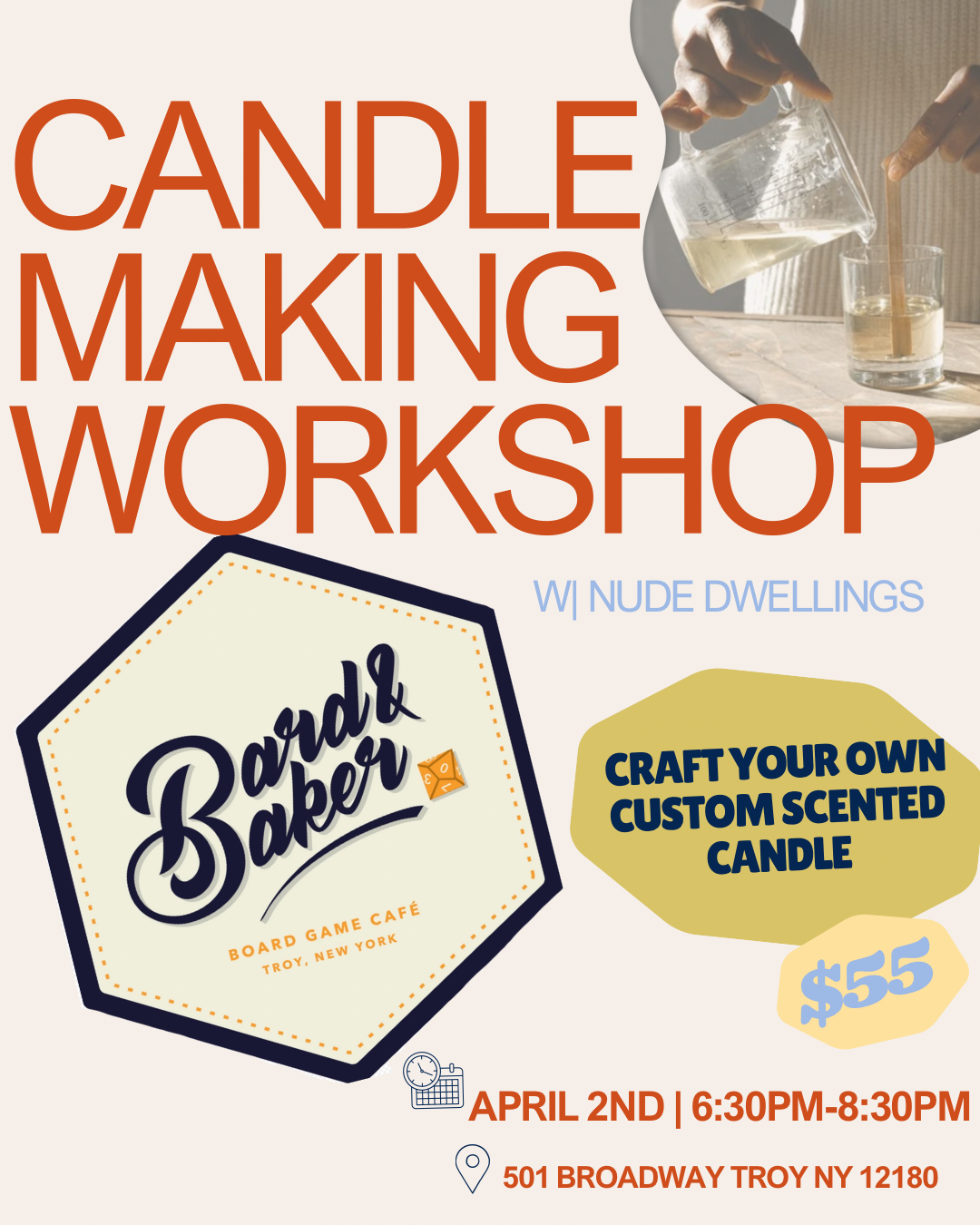 Nude Dwellings Candle Making Workshop