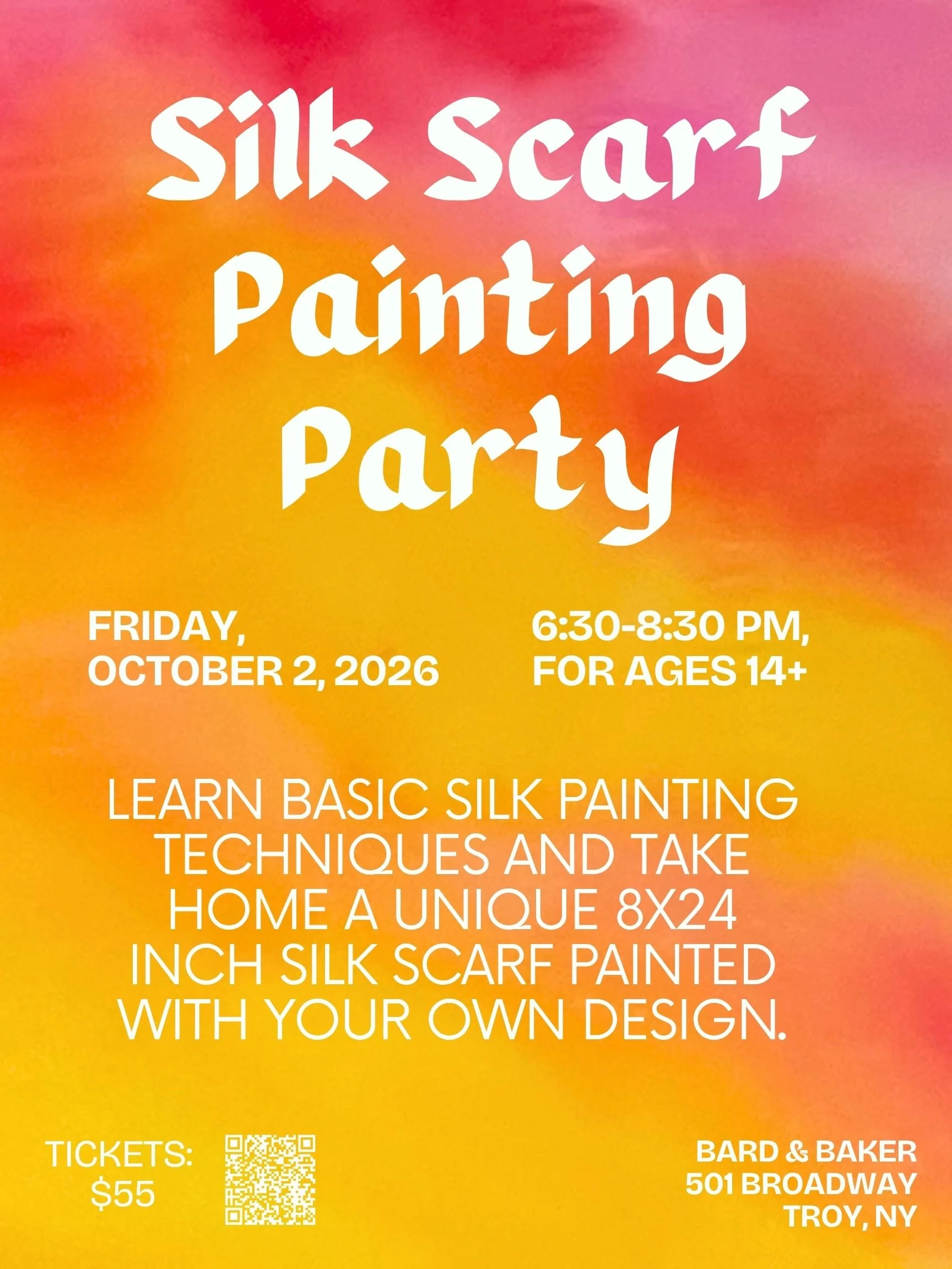 Silk Scarf Painting Party