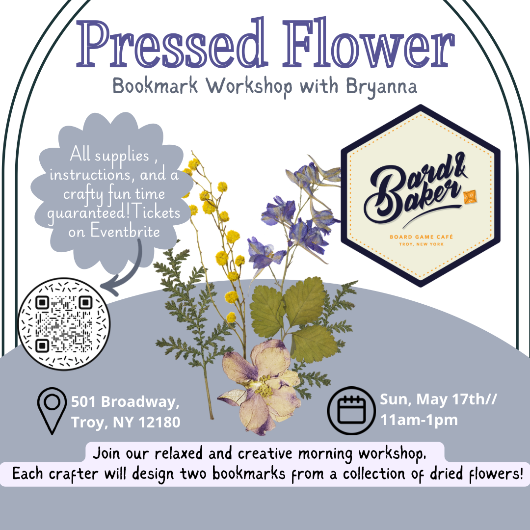 Pressed Flower Bookmark Workshop with Bryanna