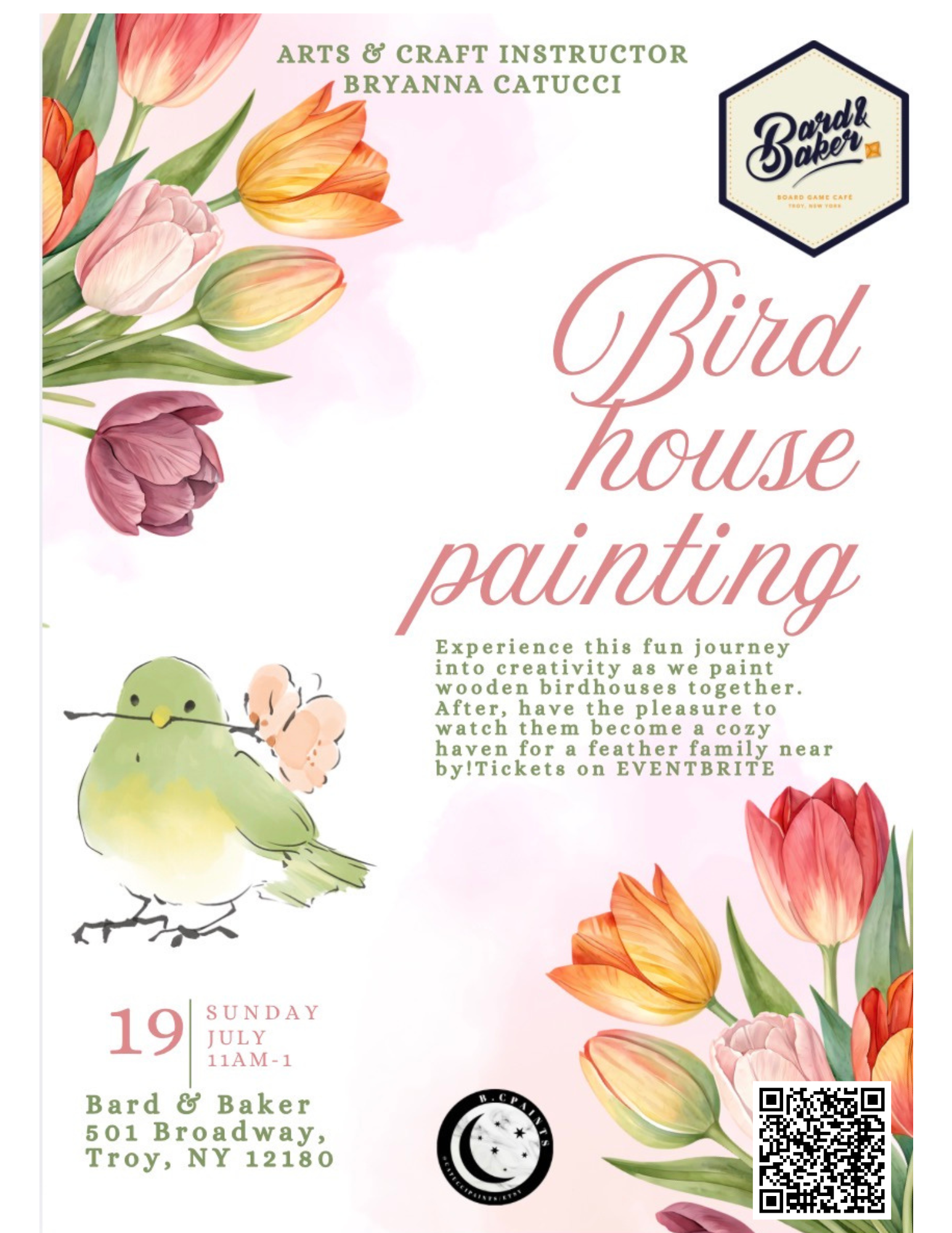 Bird House Painting w/Bryanna Catucci