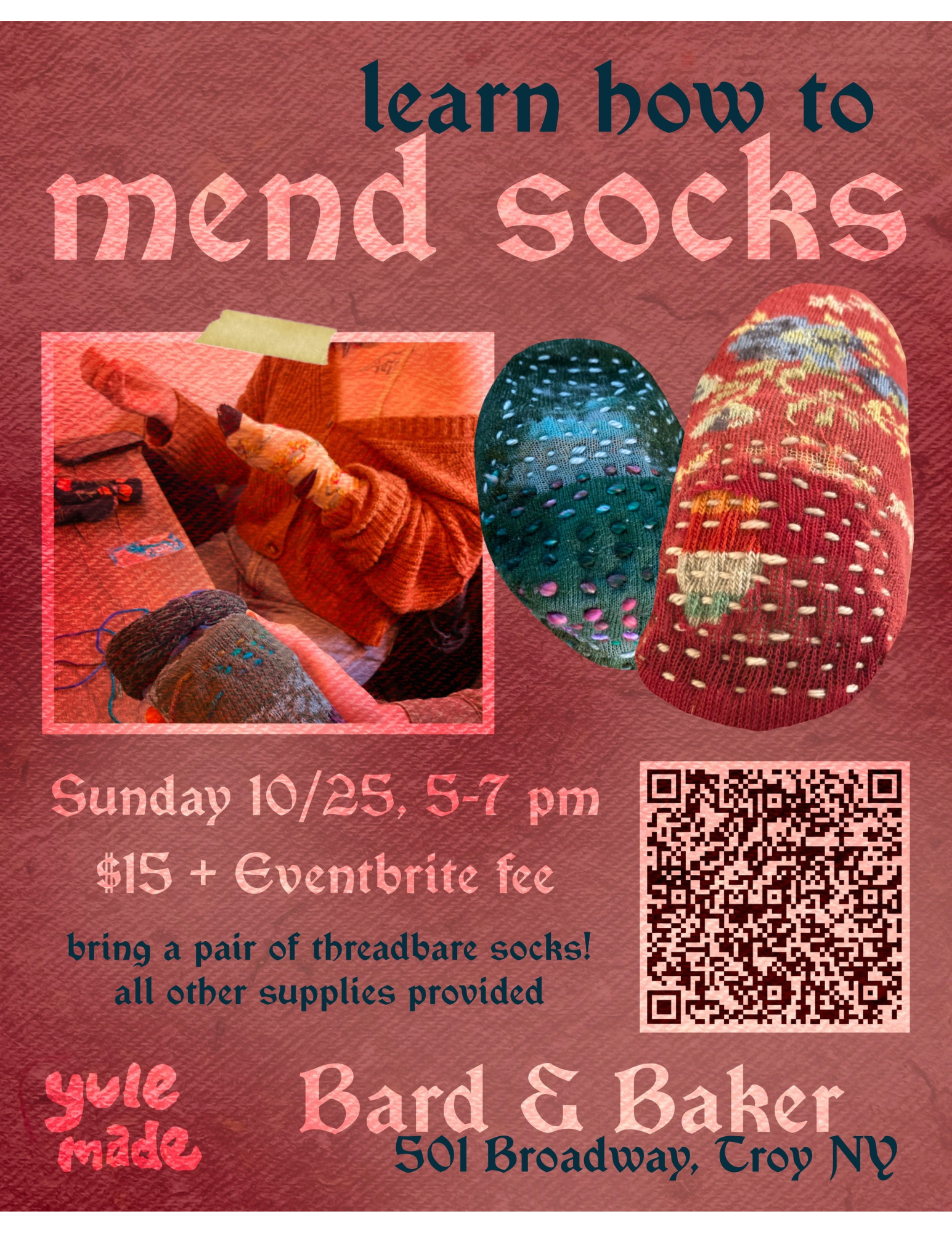 Learn How to Mend Socks w/Yule Made