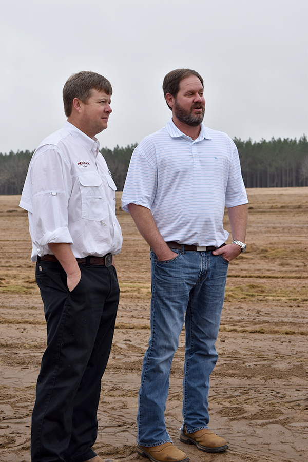 Jason Womack (left) and NRCS District Conservationist Craig Bevan (right)