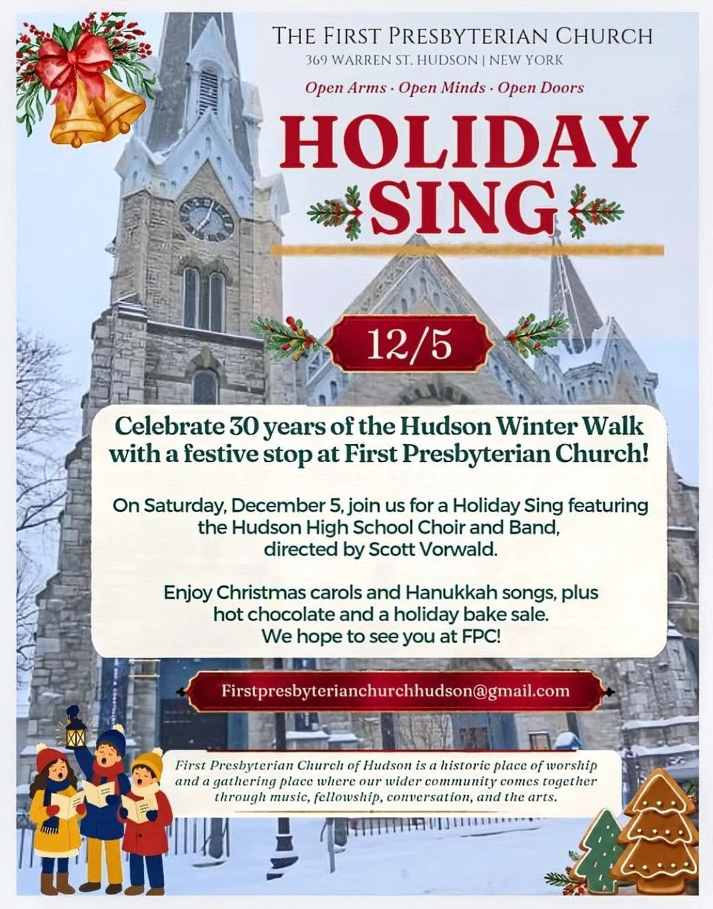 Holiday Sing during the Hudson Winter Walk!