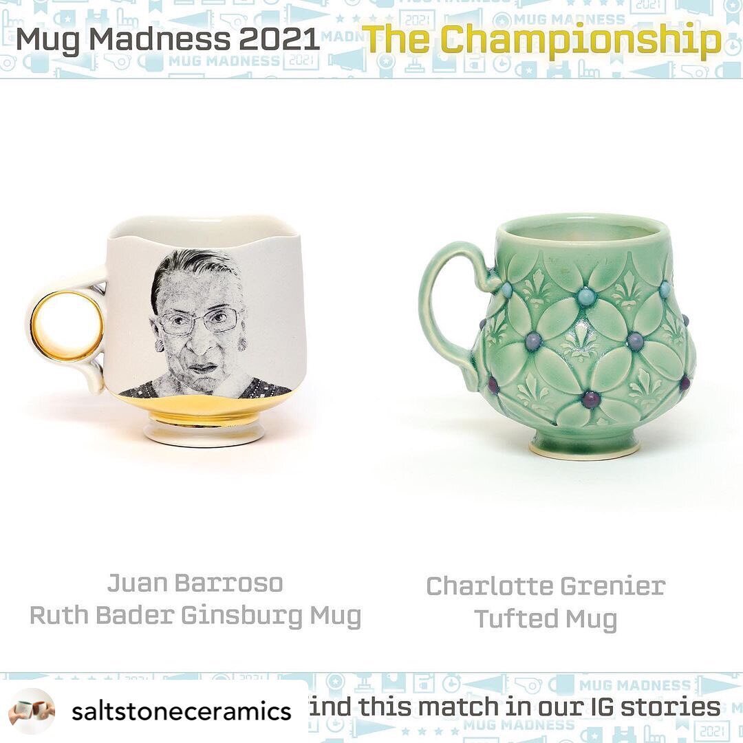 Today Is the Final Round! I am so honored my cup has made it this far, please vote for your favorite to help crown the #mugmadness21 champion! 

Big thanks to the viewers, participants, and especially to @saltstoneceramics for hosting this event! 

&