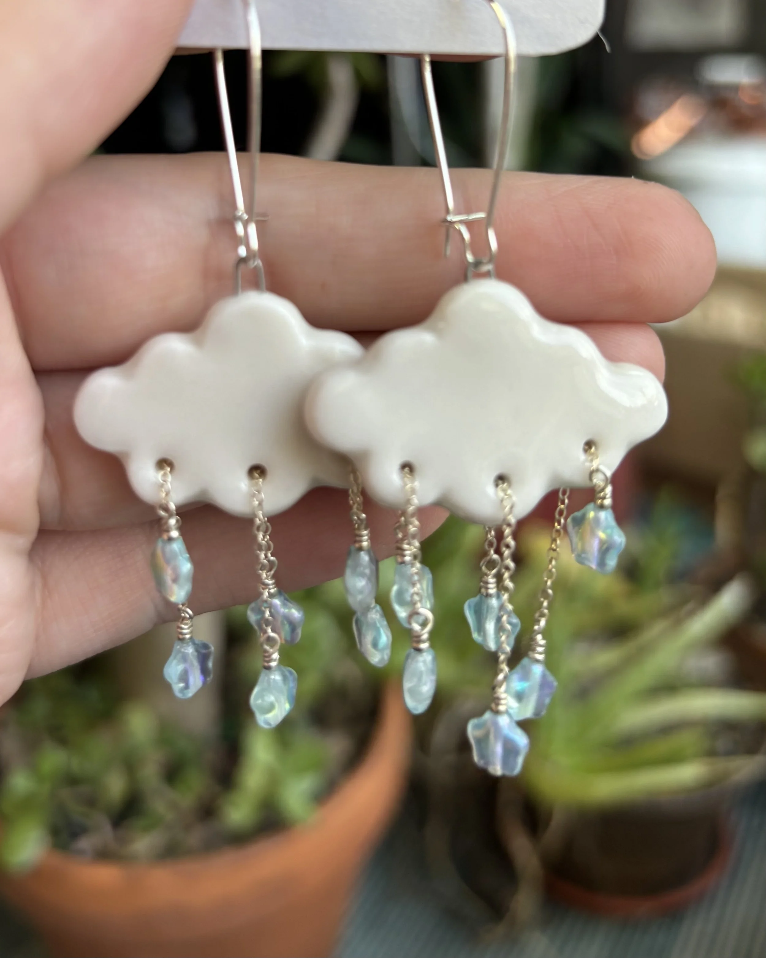 White Cloud Earrings