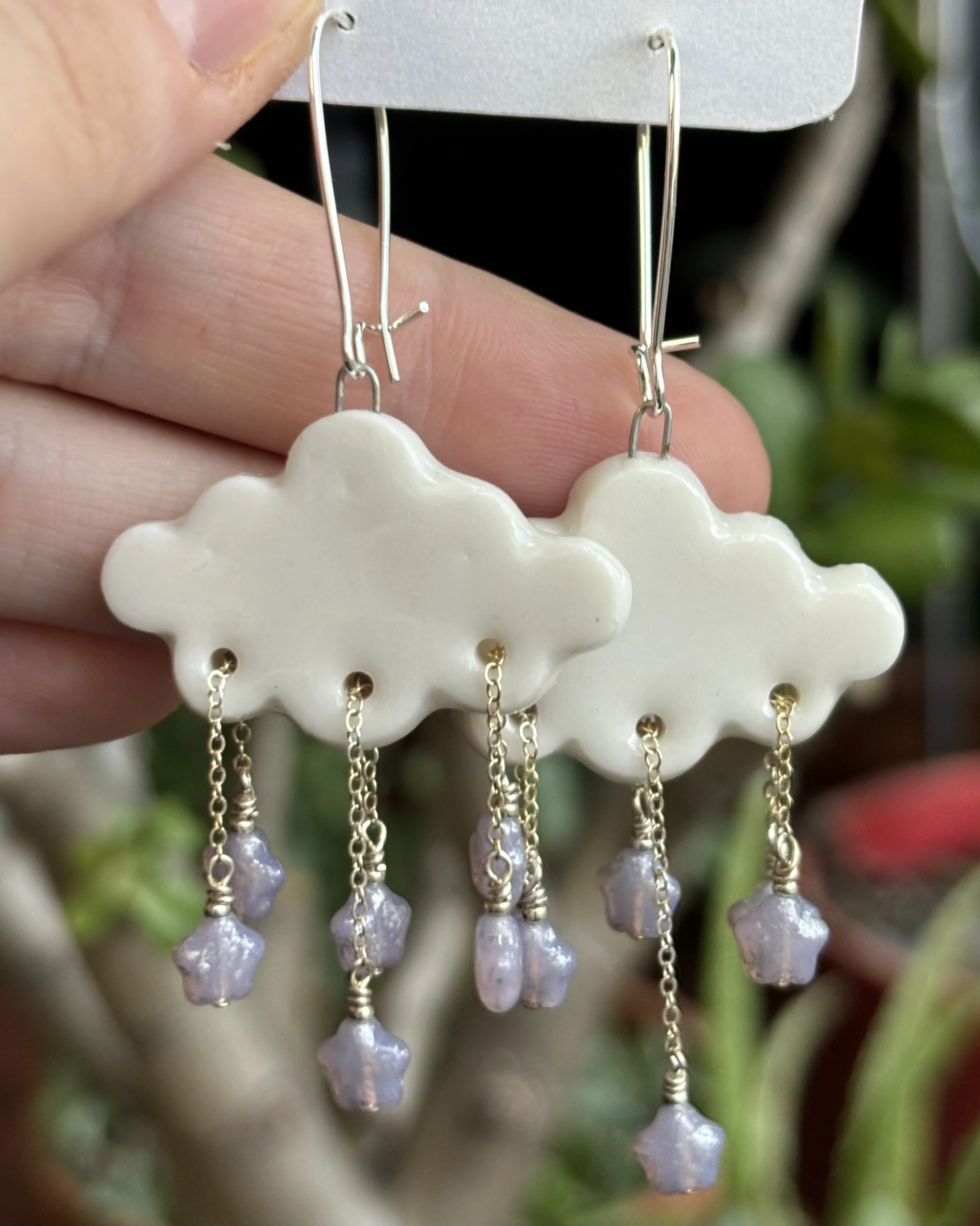 White Cloud Earrings
