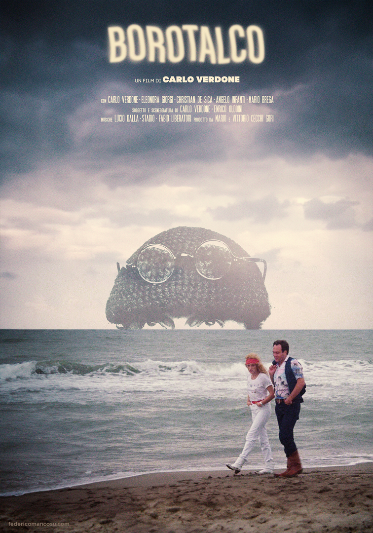 Borotalco (Carlo Verdone) - Fan Art Poster by Federico Mancosu