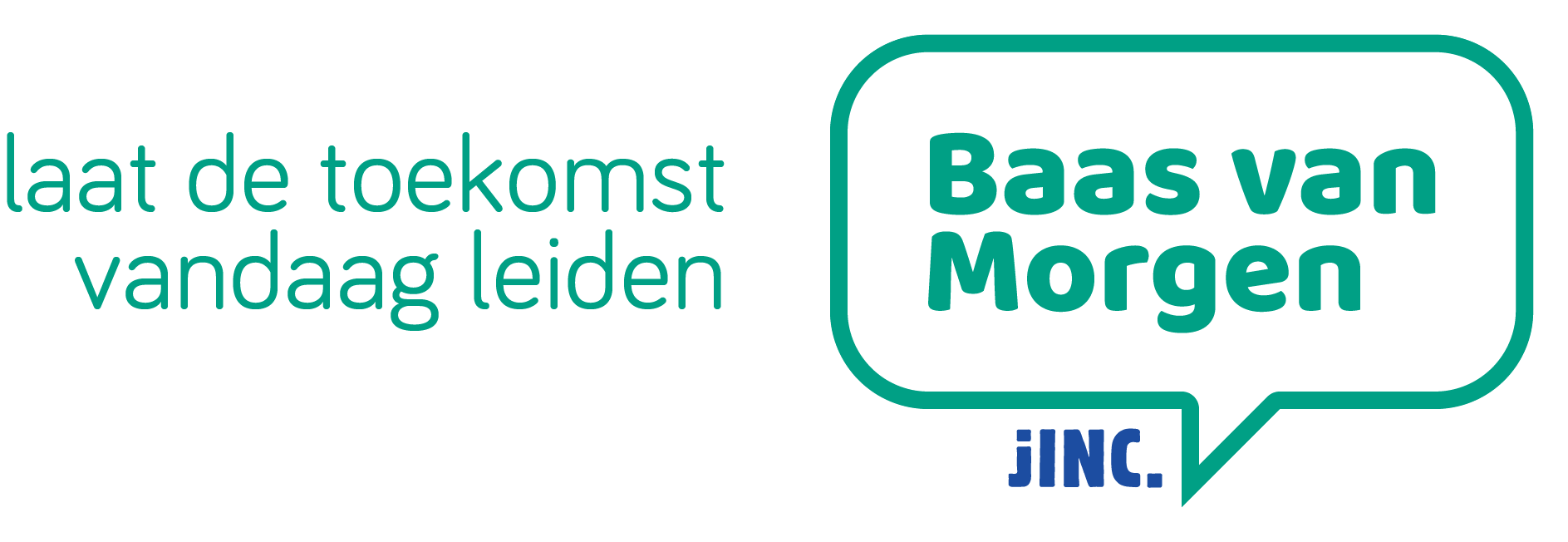 Baas Van Morgen Lockup - Outline Turquoise.png