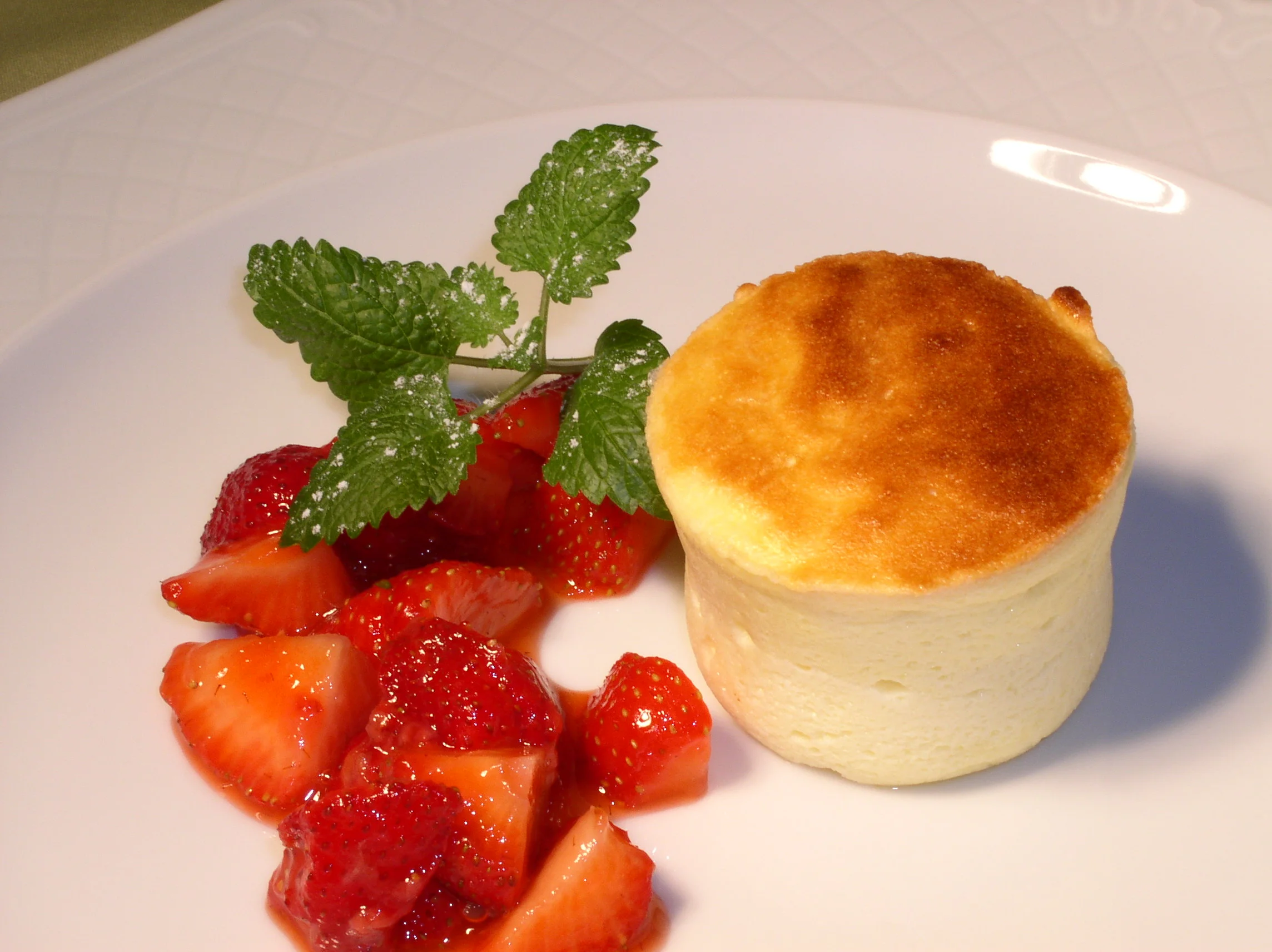 Topfenpudding auf Zwergorangen