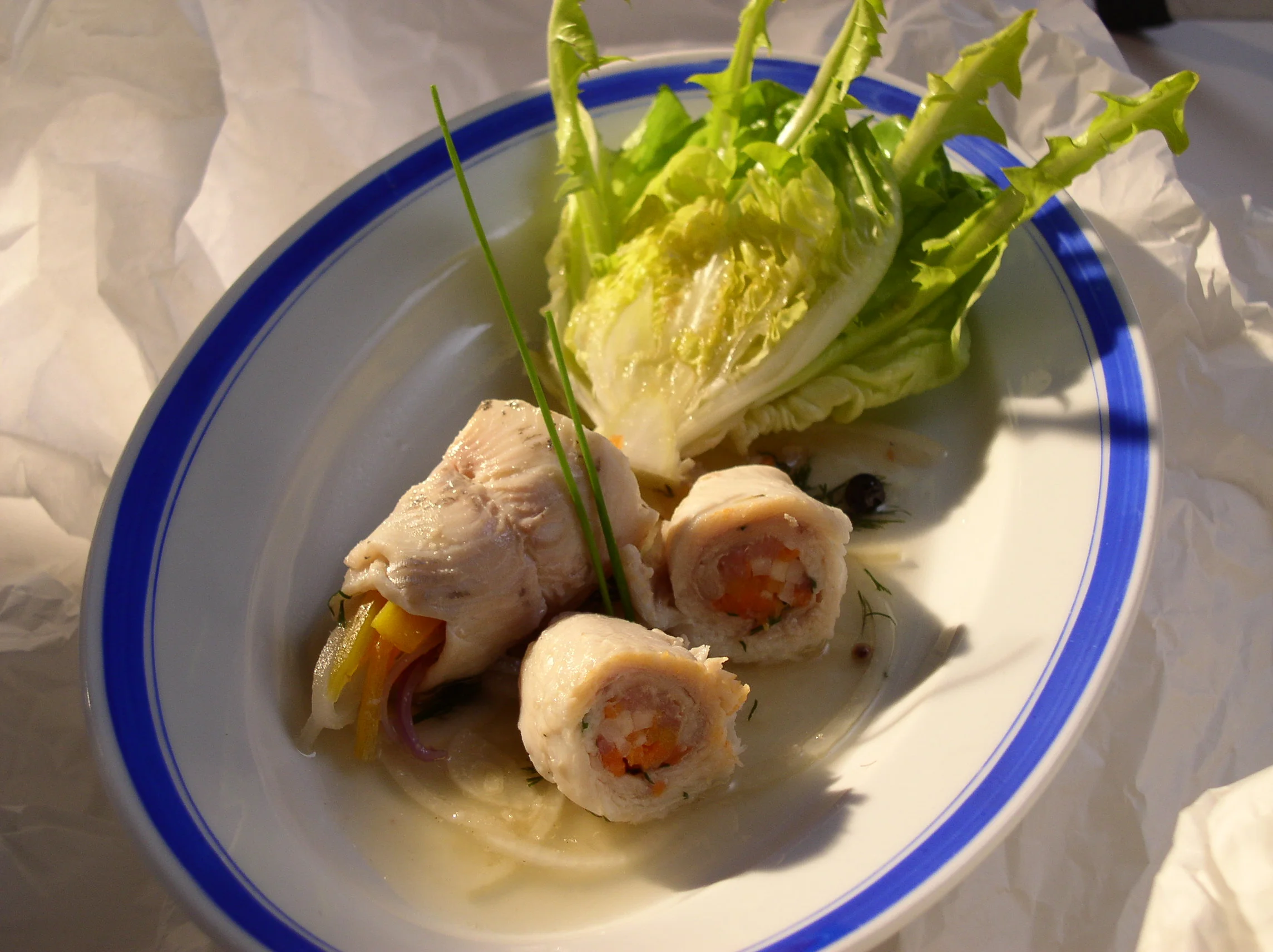 Rollmops von Forelle oder Saibling